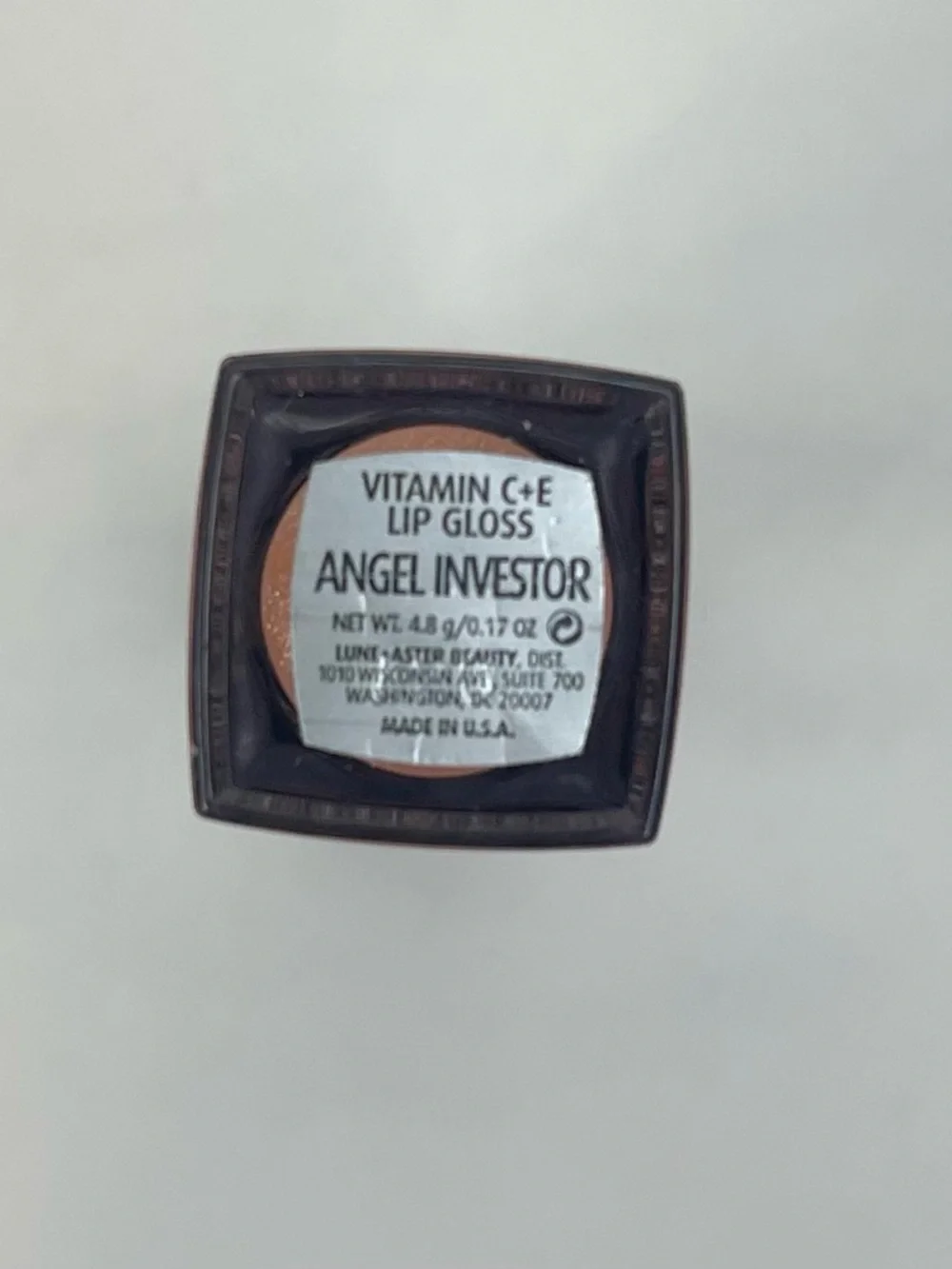 Lune+Aster NWOT Vitamin C+E Lip Gloss High-Impact Shine Angel Investor